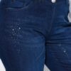 Τζιν παντελόνι σε στυλ boyfriend με διακοσμητικές λεπτομέρειες