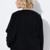 Ζακέτα fleece με φερμουάρ και λεπτομέρειες σε δερμάτινη όψη