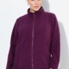 Ζακέτα fleece με φερμουάρ, όρθιο γιακά και μακριά μανίκια