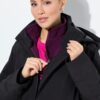Ζακέτα fleece με φερμουάρ, όρθιο γιακά και μακριά μανίκια