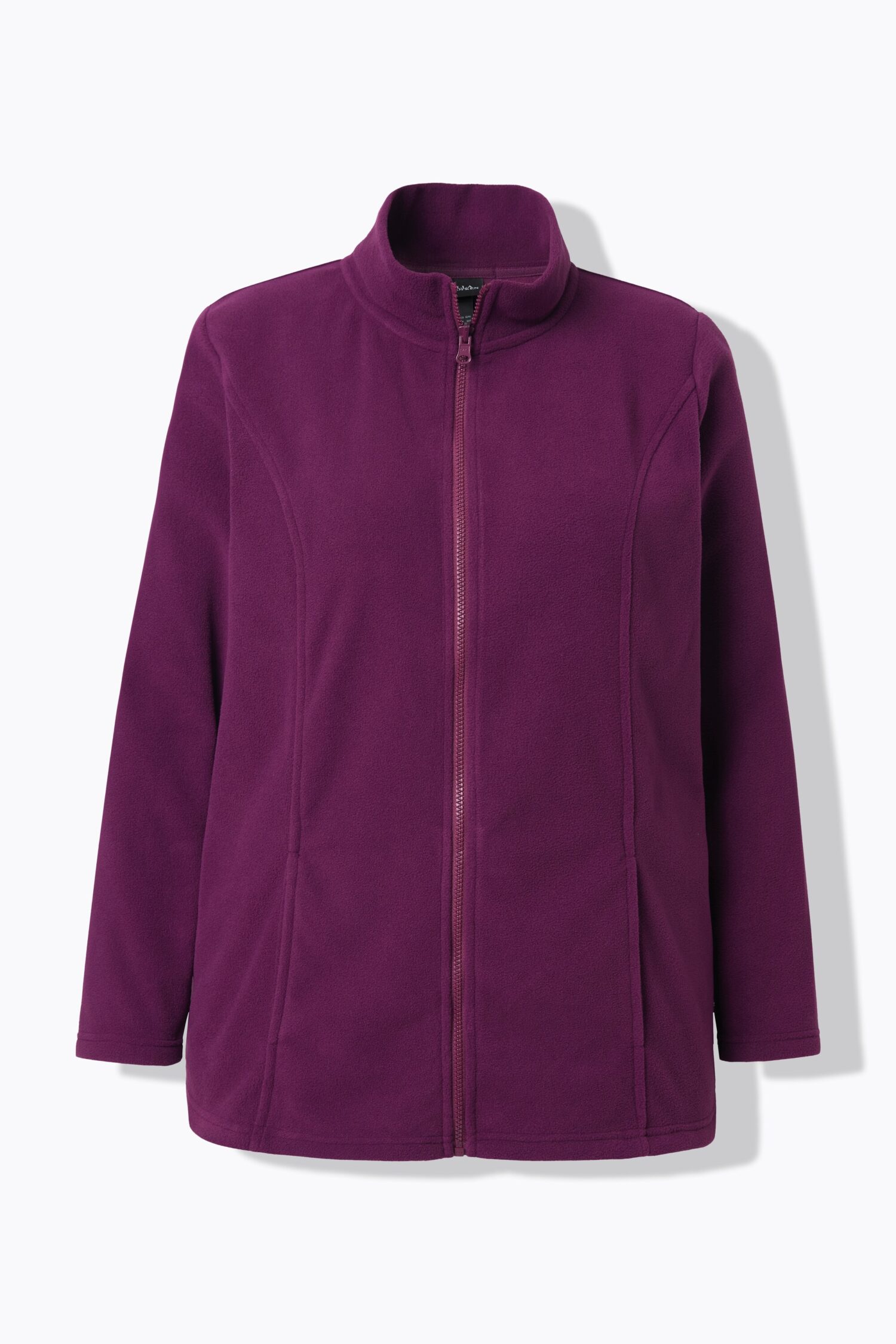 Ζακέτα fleece με φερμουάρ, όρθιο γιακά και μακριά μανίκια
