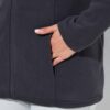 Ζακέτα fleece με φερμουάρ, όρθιο γιακά και μακριά μανίκια
