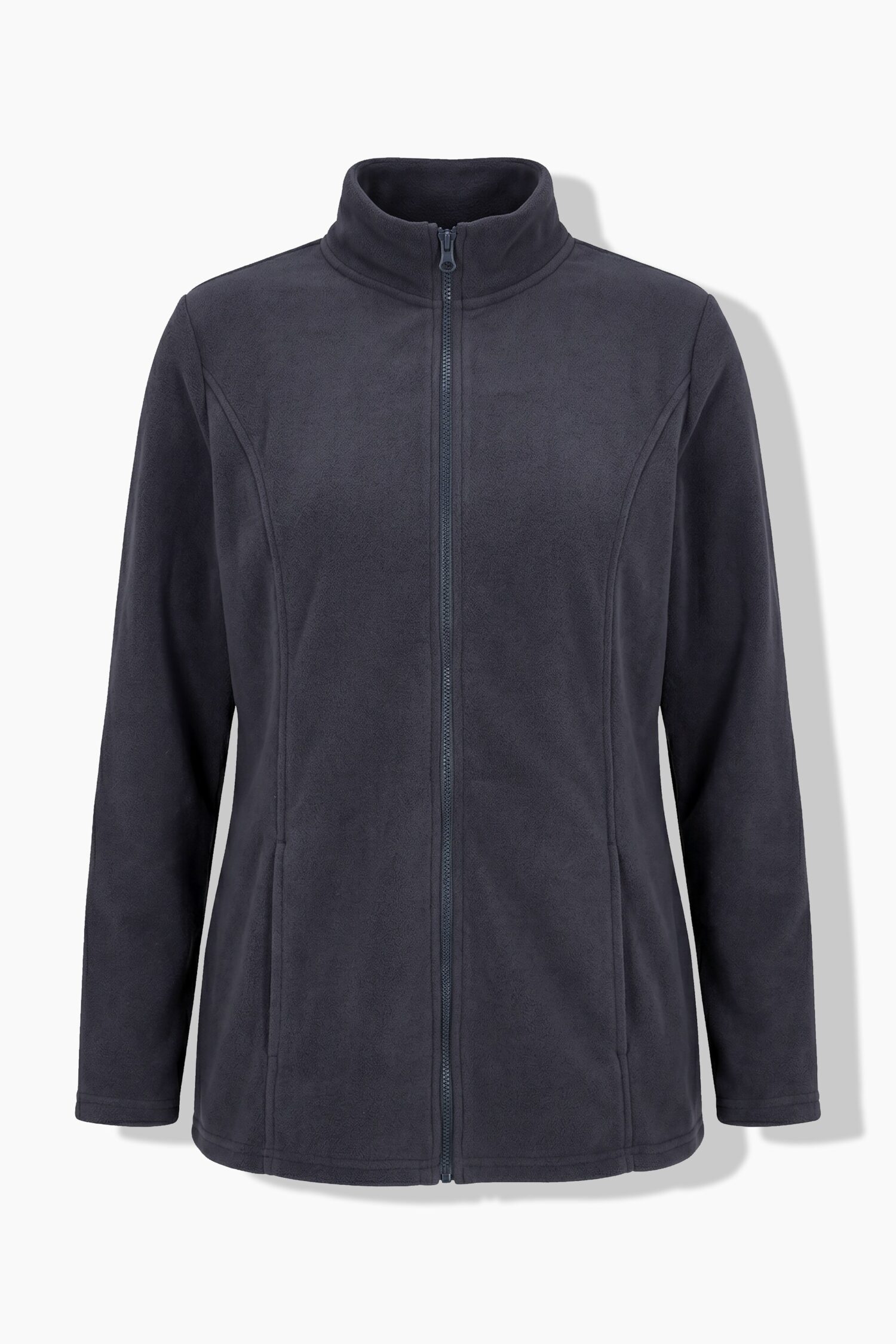Ζακέτα fleece με φερμουάρ, όρθιο γιακά και μακριά μανίκια