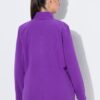 Ζακέτα fleece με φερμουάρ, όρθιο γιακά και μακριά μανίκια