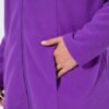 Ζακέτα fleece με φερμουάρ, όρθιο γιακά και μακριά μανίκια