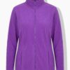 Ζακέτα fleece με φερμουάρ, όρθιο γιακά και μακριά μανίκια