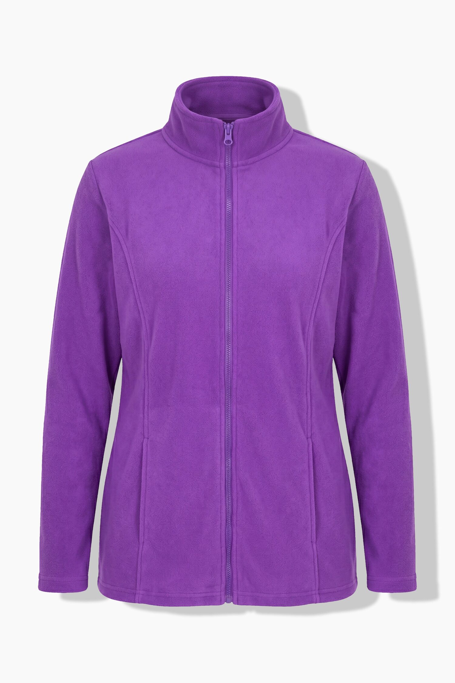 Ζακέτα fleece με φερμουάρ, όρθιο γιακά και μακριά μανίκια