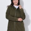 Ζακέτα fleece με κουκούλα και τσέπες με φερμουάρ