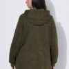 Ζακέτα fleece με κουκούλα και τσέπες με φερμουάρ
