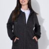 Ζακέτα fleece με κουκούλα και τσέπες με φερμουάρ