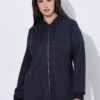 Ζακέτα fleece με κουκούλα και τσέπες με φερμουάρ