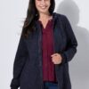 Ζακέτα fleece με κουκούλα και τσέπες με φερμουάρ