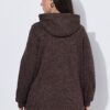 Ζακέτα fleece με κουκούλα και τσέπες με φερμουάρ