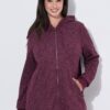 Ζακέτα fleece με κουκούλα και τσέπες με φερμουάρ