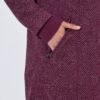 Ζακέτα fleece με κουκούλα και τσέπες με φερμουάρ