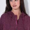 Ζακέτα fleece με κουκούλα και τσέπες με φερμουάρ