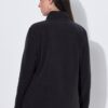 Ζακέτα fleece με όρθιο γιακά και μακριά μανίκια