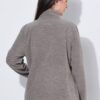 Ζακέτα fleece με όρθιο γιακά και μακριά μανίκια