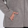 Ζακέτα fleece με όρθιο γιακά και μακριά μανίκια