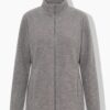 Ζακέτα fleece με όρθιο γιακά και μακριά μανίκια
