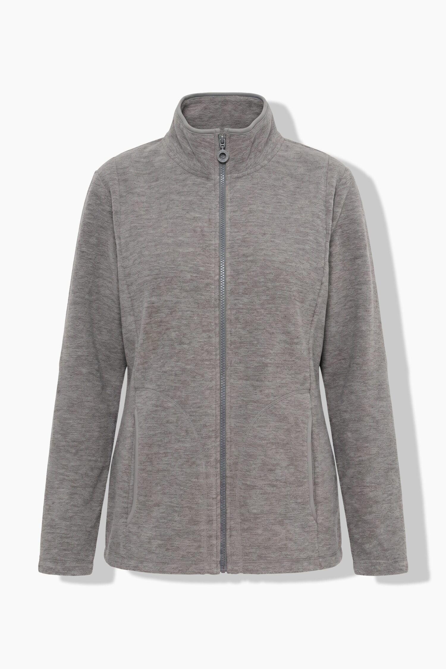 Ζακέτα fleece με όρθιο γιακά και μακριά μανίκια
