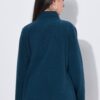 Ζακέτα fleece με όρθιο γιακά και μακριά μανίκια