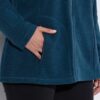 Ζακέτα fleece με όρθιο γιακά και μακριά μανίκια
