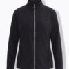 Ζακέτα fleece με όρθιο γιακά και μακριά μανίκια