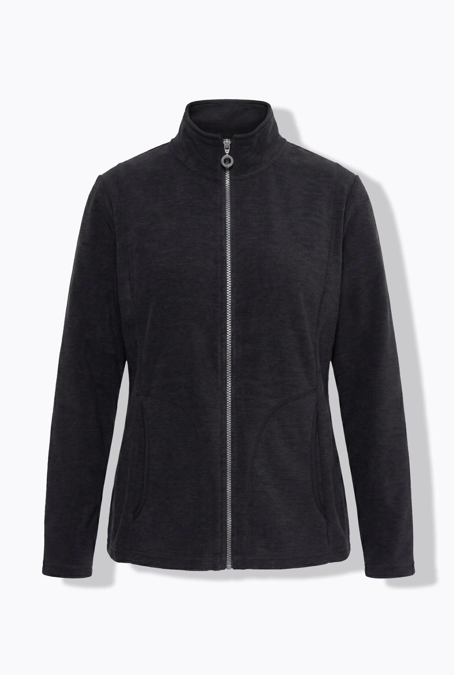 Ζακέτα fleece με όρθιο γιακά και μακριά μανίκια