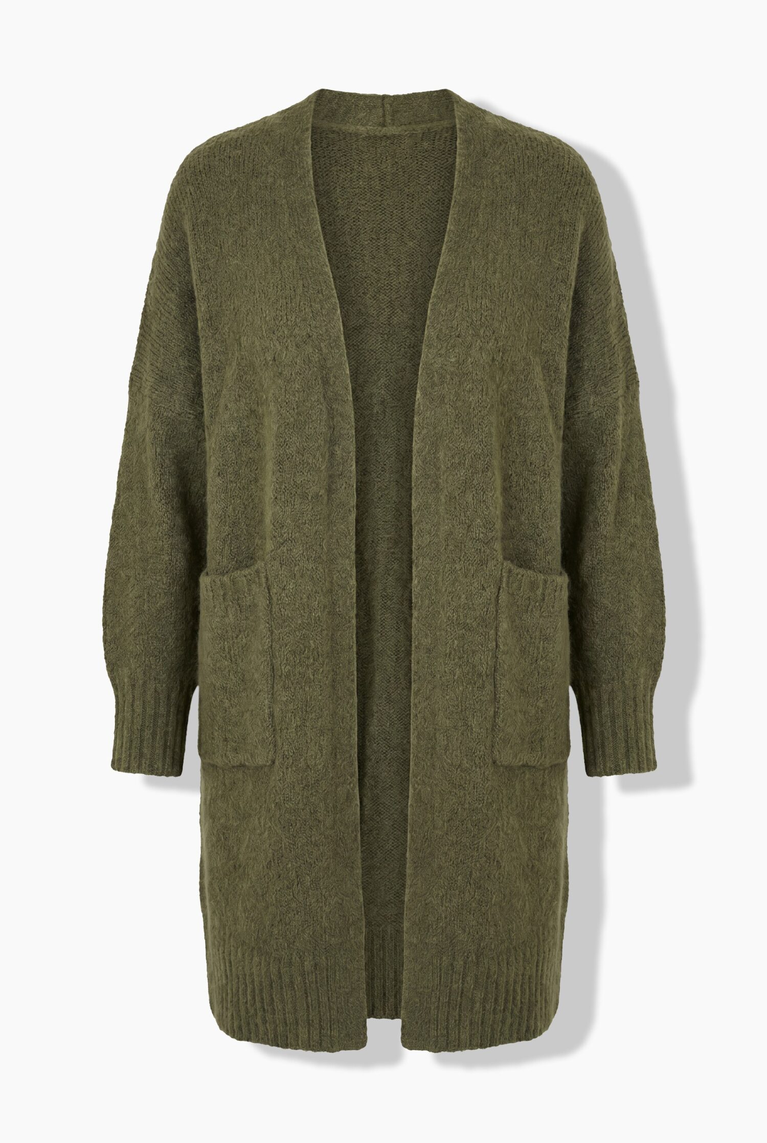 Ζακέτα μακριά oversized με τσέπες