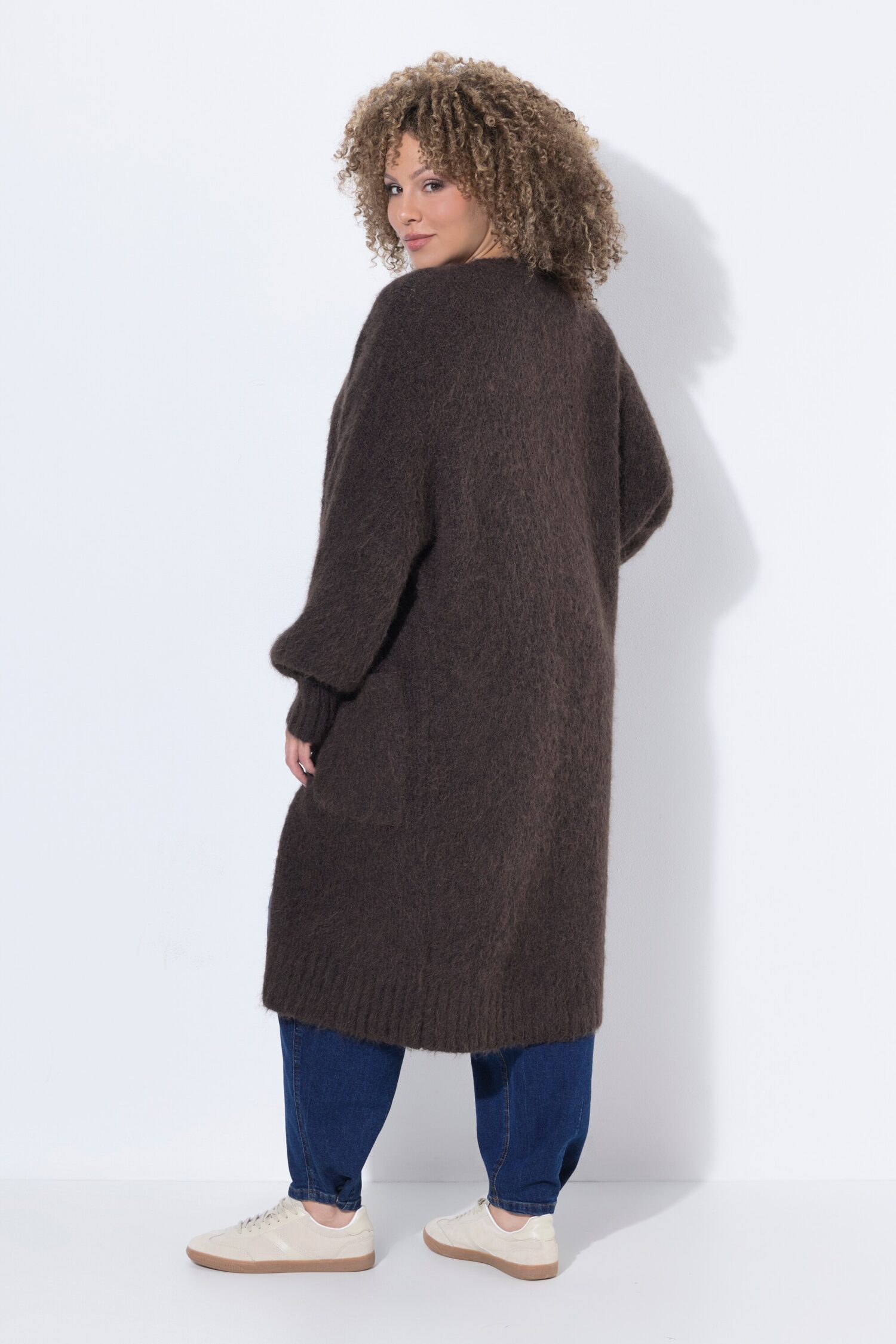 Ζακέτα μακριά oversized με τσέπες