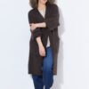 Ζακέτα μακριά oversized με τσέπες