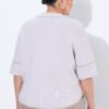 Ζακέτα ζακάρ, oversized με κοντά μανίκια