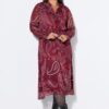 Φόρεμα μίντι σε γραμμή Α με paisley print και βολάν