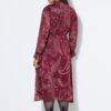 Φόρεμα μίντι σε γραμμή Α με paisley print και βολάν