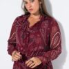 Φόρεμα μίντι σε γραμμή Α με paisley print και βολάν