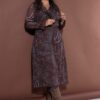 Φόρεμα μίντι σε γραμμή Α με paisley print και βολάν