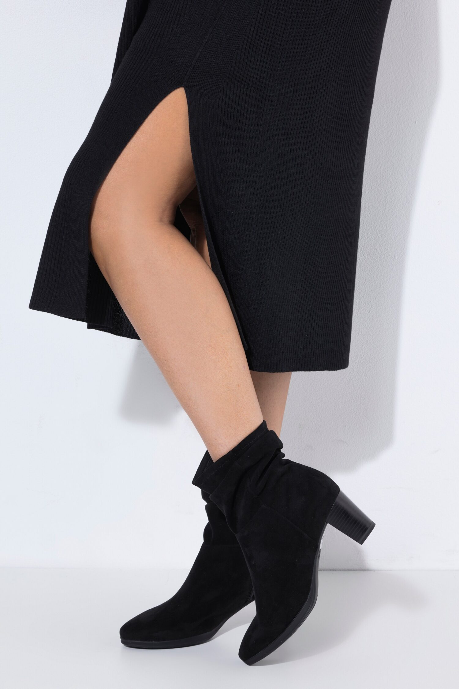 Φόρεμα ριμπ πλεκτό, oversized με γιακά πόλο
