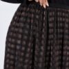 Φούστα καρό σε γραμμή Α με layers κι ελαστική μέση