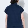 Γιλέκο fleece κοντομάνικο με όρθιο γιακά και κουμπιά