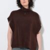 Γιλέκο πλεκτό ελαφρώς oversized με γιακά