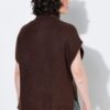 Γιλέκο πλεκτό ελαφρώς oversized με γιακά