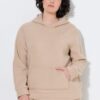 Μπλούζα φούτερ fleece με κουκούλα και τσέπη