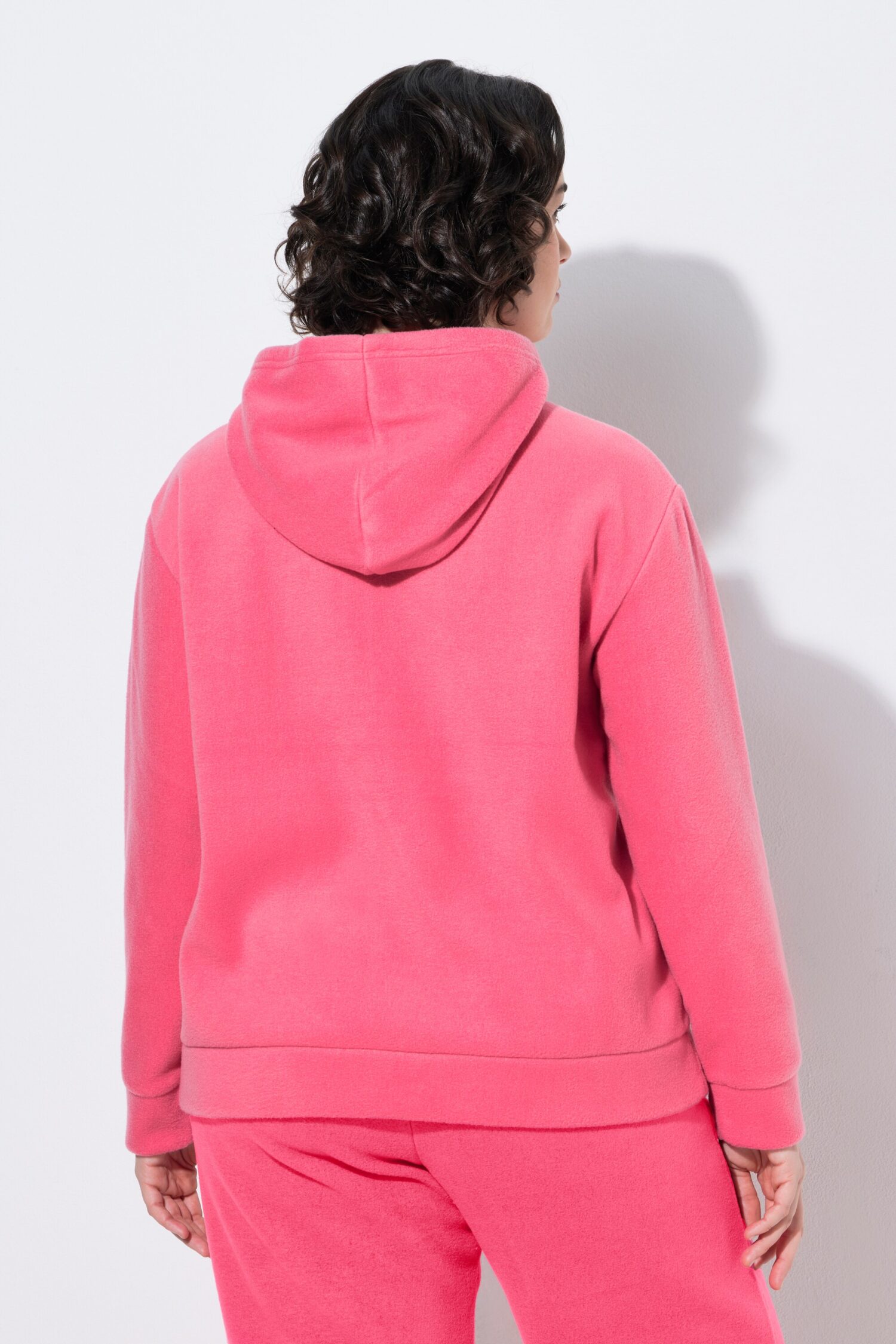 Μπλούζα φούτερ fleece με κουκούλα και τσέπη