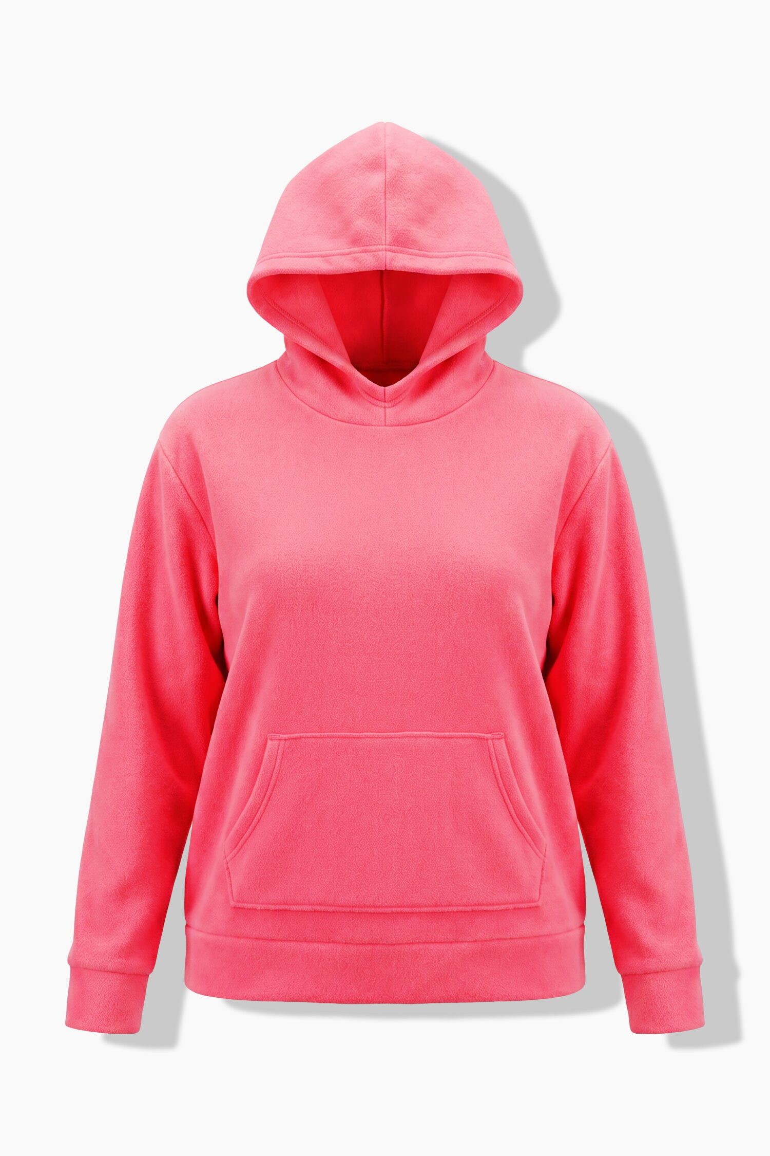Μπλούζα φούτερ fleece με κουκούλα και τσέπη
