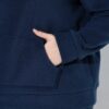 Μπλούζα φούτερ fleece με κουκούλα και τσέπη