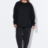 Μπλούζα φούτερ oversized με χαμηλούς ώμους