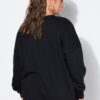 Μπλούζα φούτερ oversized με χαμηλούς ώμους