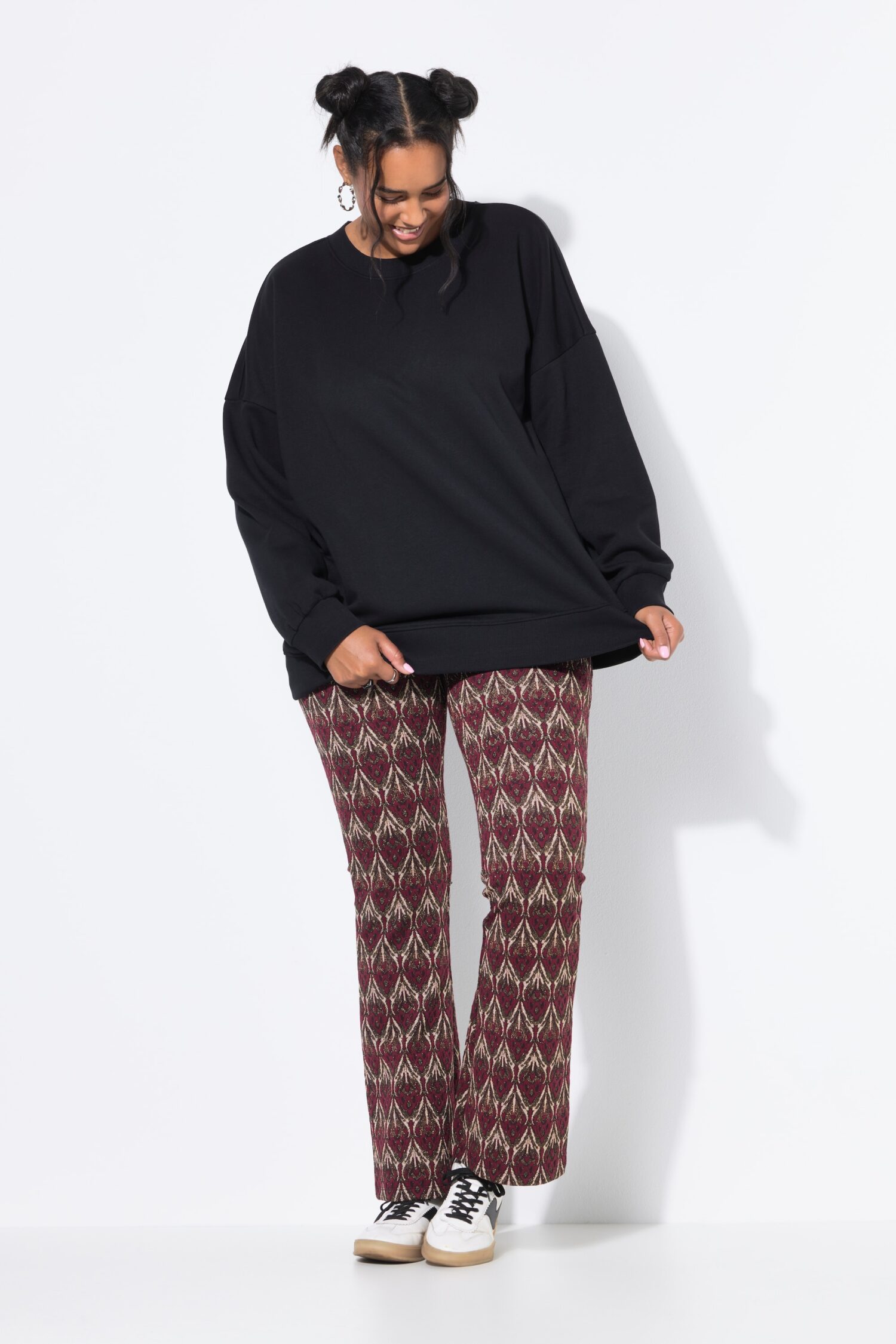 Μπλούζα φούτερ oversized με χαμηλούς ώμους