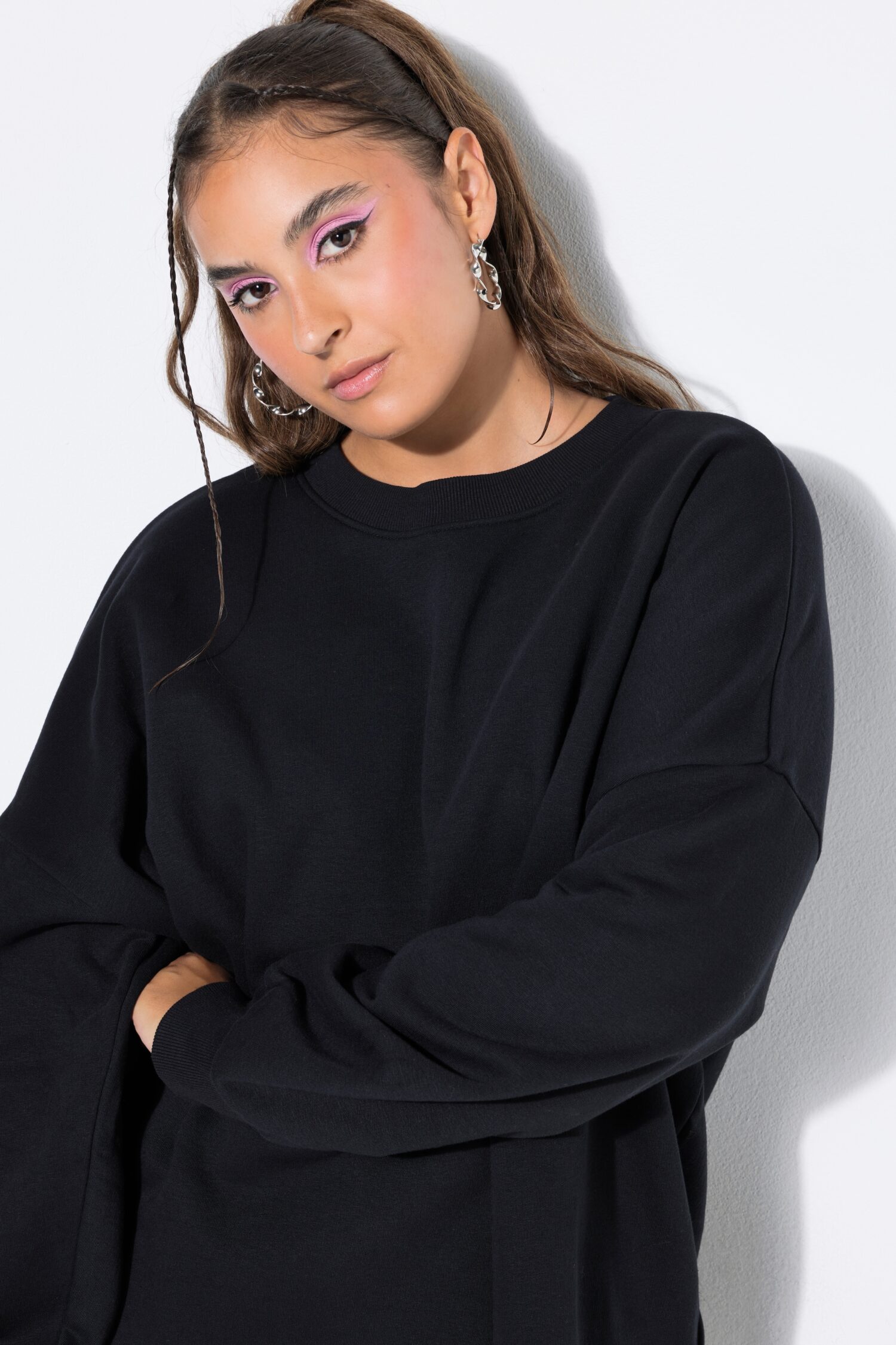 Μπλούζα φούτερ oversized με χαμηλούς ώμους